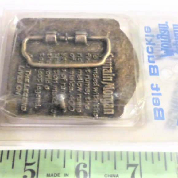 Expired RARE Vintage CAPTAIN MORGAN Belt Buckle in Package Original Brand Rum - Picture 5 of 7